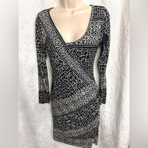Anthropologie Plentyby Tracy Reese Whimsigoth Artsy Print Stretchy Short Dress S